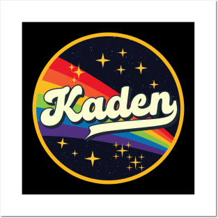 Kaden // Rainbow In Space Vintage Style Posters and Art